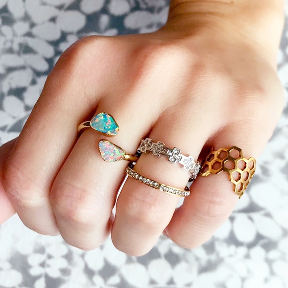 White Gold CZ Micro Pave Rhodium Plated Ring - Picture 2 of 4